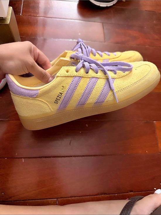 adidas Shoes - Adidas Handball Spezial Bliss Lilac Yellow Sneakers
